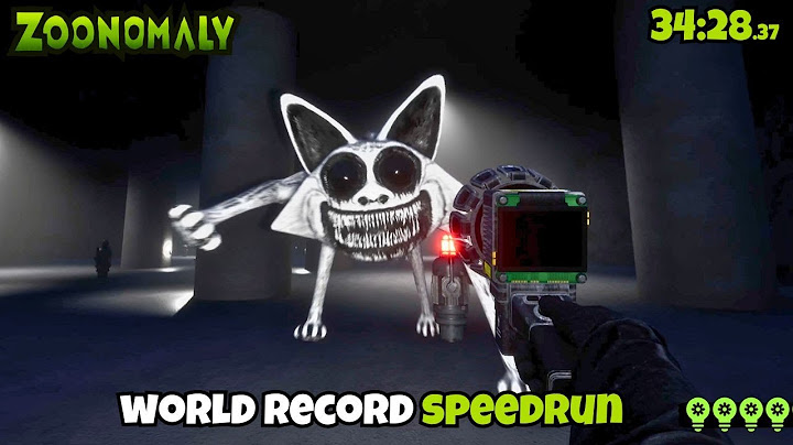 ZOONOMALY - World Record Speedrun(No Glitches)