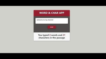 Word & Character App with React Hooks & Redux for beginners - React Micro Project