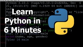 Learn the Basics of Python in 6 Minutes