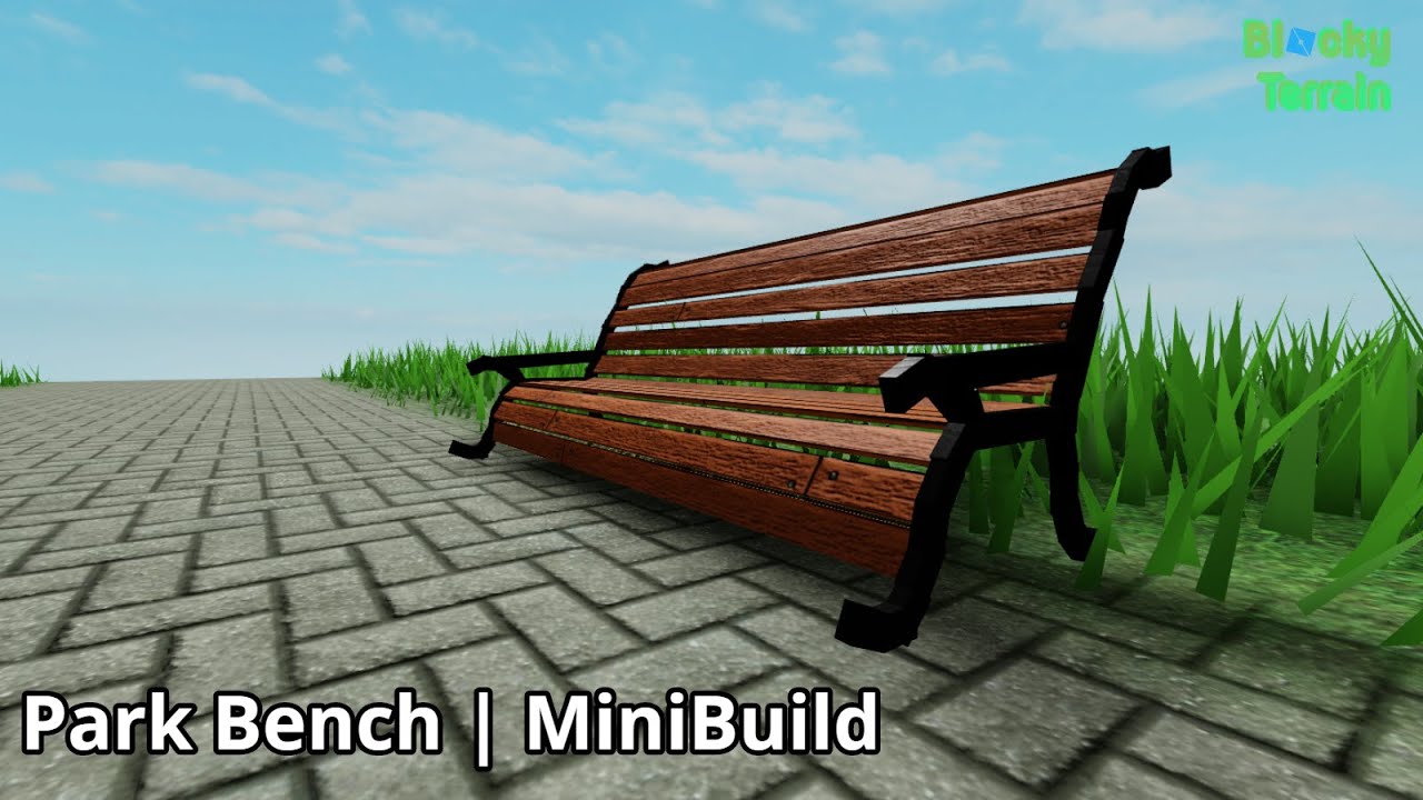 Park Bench Roblox Studio Minibuild Youtube - roblox bench model