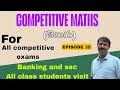 COMPETITIVE MATHS ONLY IN TELUGU EP 35