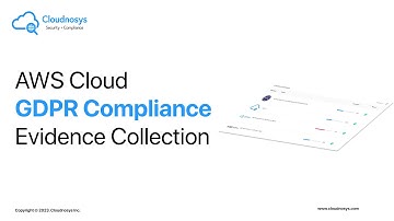 AWS Cloud GDPR Evidence Collection - Security and Compliance Best Practices