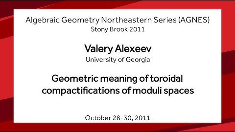 Geometric meaning of toroidal compactifications of moduli spaces - Valery Alexeev