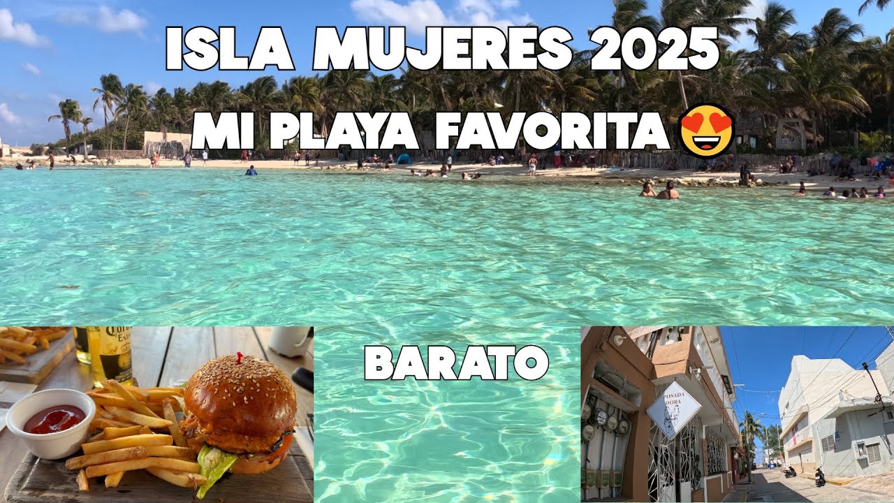 ISLA MUJERES Vamos A Las Mejores Playas🌴Hospedaje Barato, Vida Nocturna Y Mas🔴Marzo 2025
