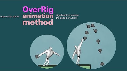 Toss up Kettlebell. Object manipulation. OverRig animation method