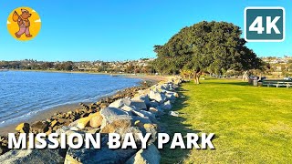 Mission Bay Park Walking Tour, San Diego CA | {4k} 🔊 Binaural Sound
