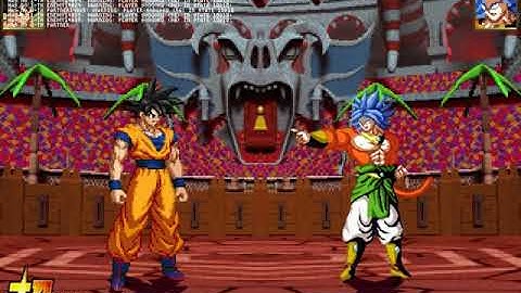 Mugen - The Last Ones : Songoku_US (1p) vs Limiter Cut Broly (6p)