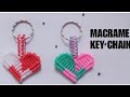 GANTUNGAN KUNCI HATI DARI TALI KUR•FAYAZ MACRAME•MACRAME KEY CHAIN•GANTUNGAN KUNCI TALI KUR•MACRAME