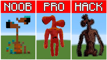 Pixel Art NOOB vs PRO vs HACKER Siren Head in Minecraft