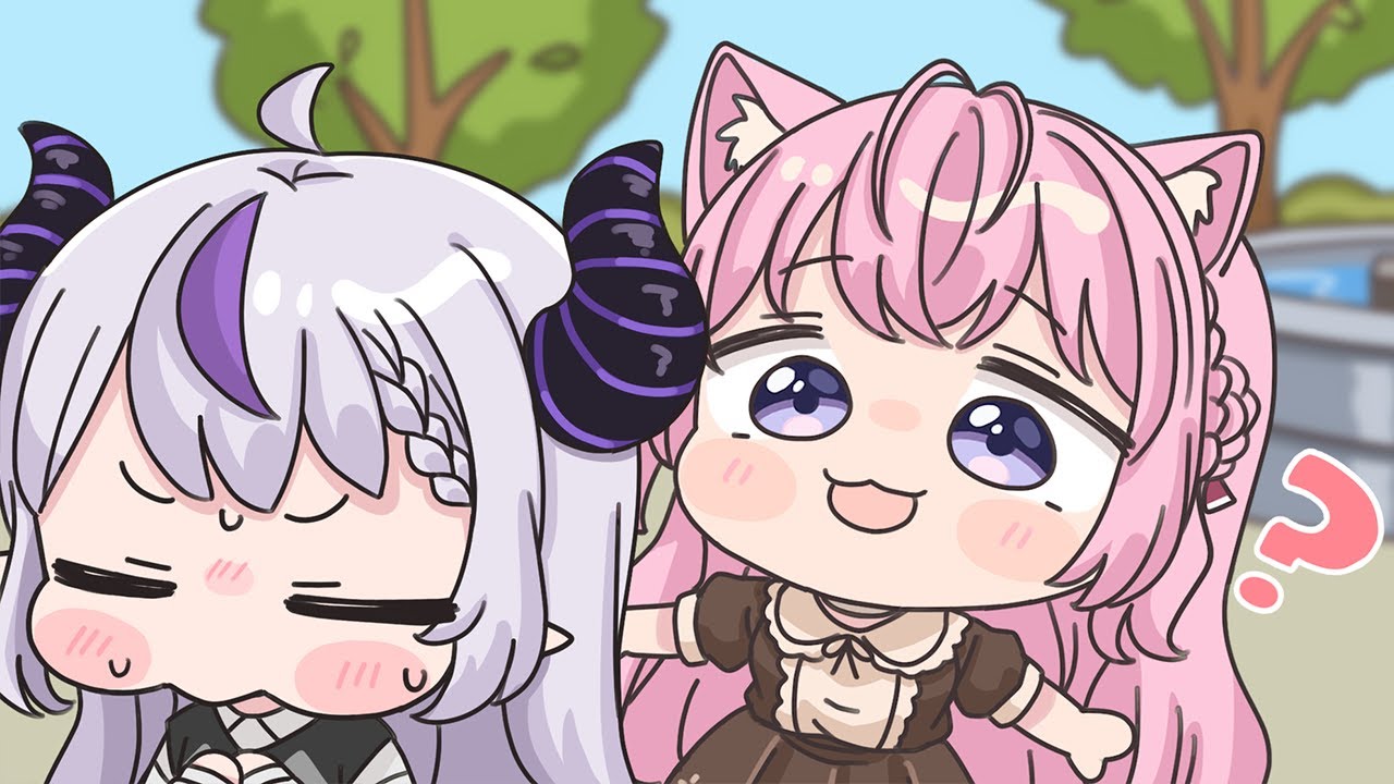 Laplus got smitten by Koyori's cuteness when they went on a date[Animated Hololive]