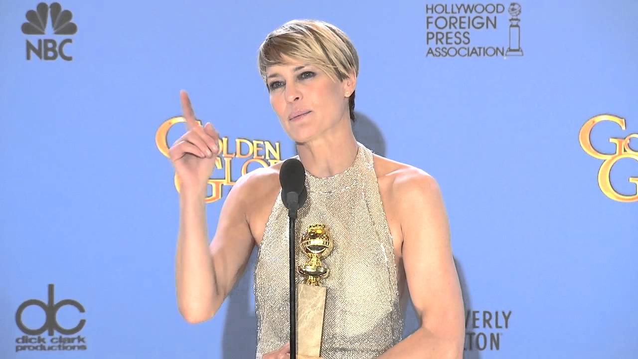 Robin Wright on winning Best Actress at the Golden Globes 