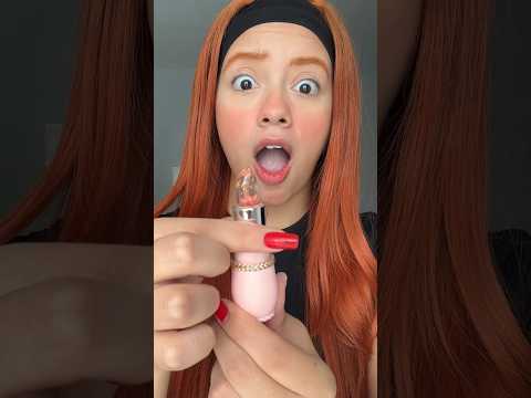 Part 157 | Flower transparent lipstick 😱😱 #beautytricks #makeup #lipbalm