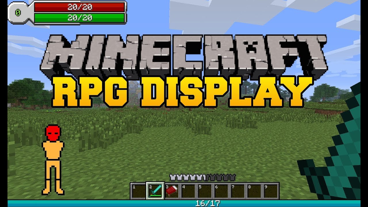 Minecraft Mod Showcase Rpg Hud Rpg Heads Up Display Youtube