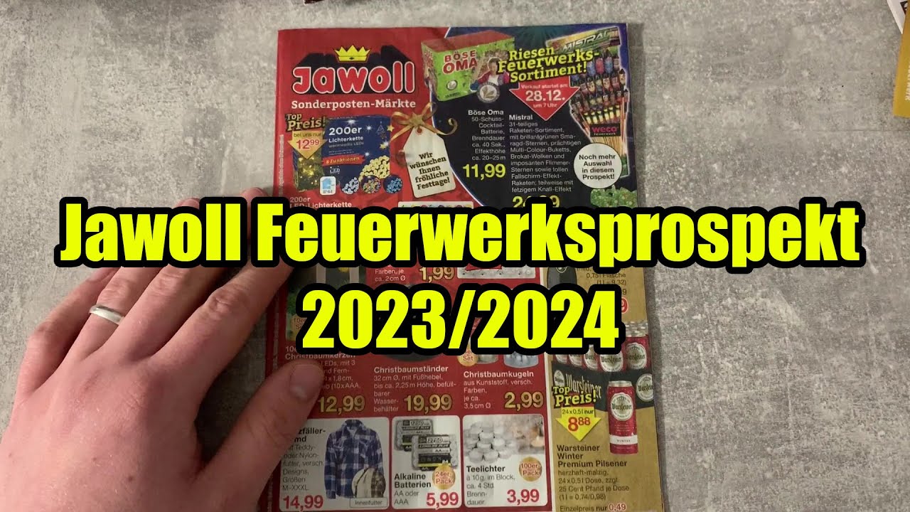Jawoll Feuerwerksprospekt 2023/2024 / Inklusive PYROLAND Produkte