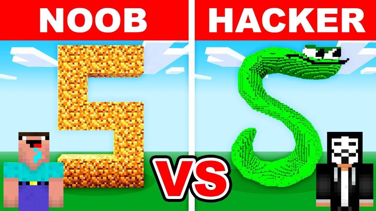 NOOB vs HACKER: I Cheated In a Alphabet Lore Build Challenge! (Letter S)
