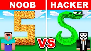 NOOB vs HACKER: I Cheated In a Alphabet Lore Build Challenge! (Letter S)