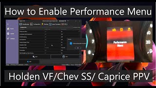 How to Enable Performance Menu on Holden VF Commodore Instrument Cluster Ve Commodore Hidden Menu Coolant Temp Battery Voltage Throttle Position