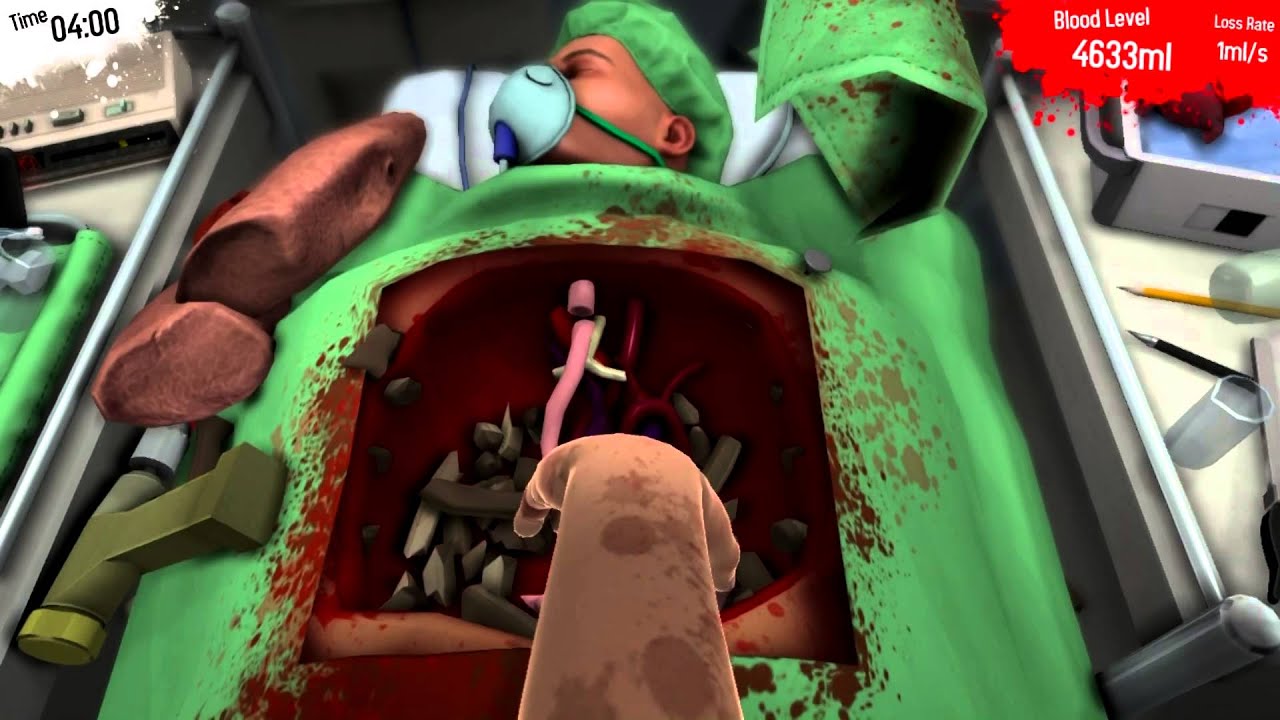 Surgeon Simulator PS4 - Cirurgia no corredor do hospital, PARECE O