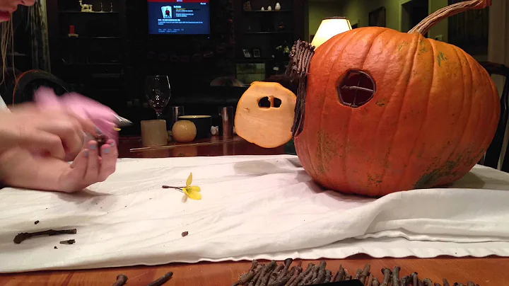 Pumpkin carving Hobbit House