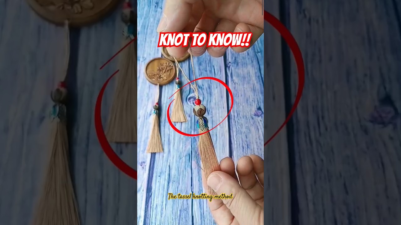 ⚠️ [Knot to Know!!] 🪢 The tassel knotting method is easy to use 