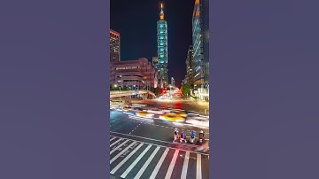 Thumbnail of City traffic lights #city #night #light  #shorts #nature #4kvideo