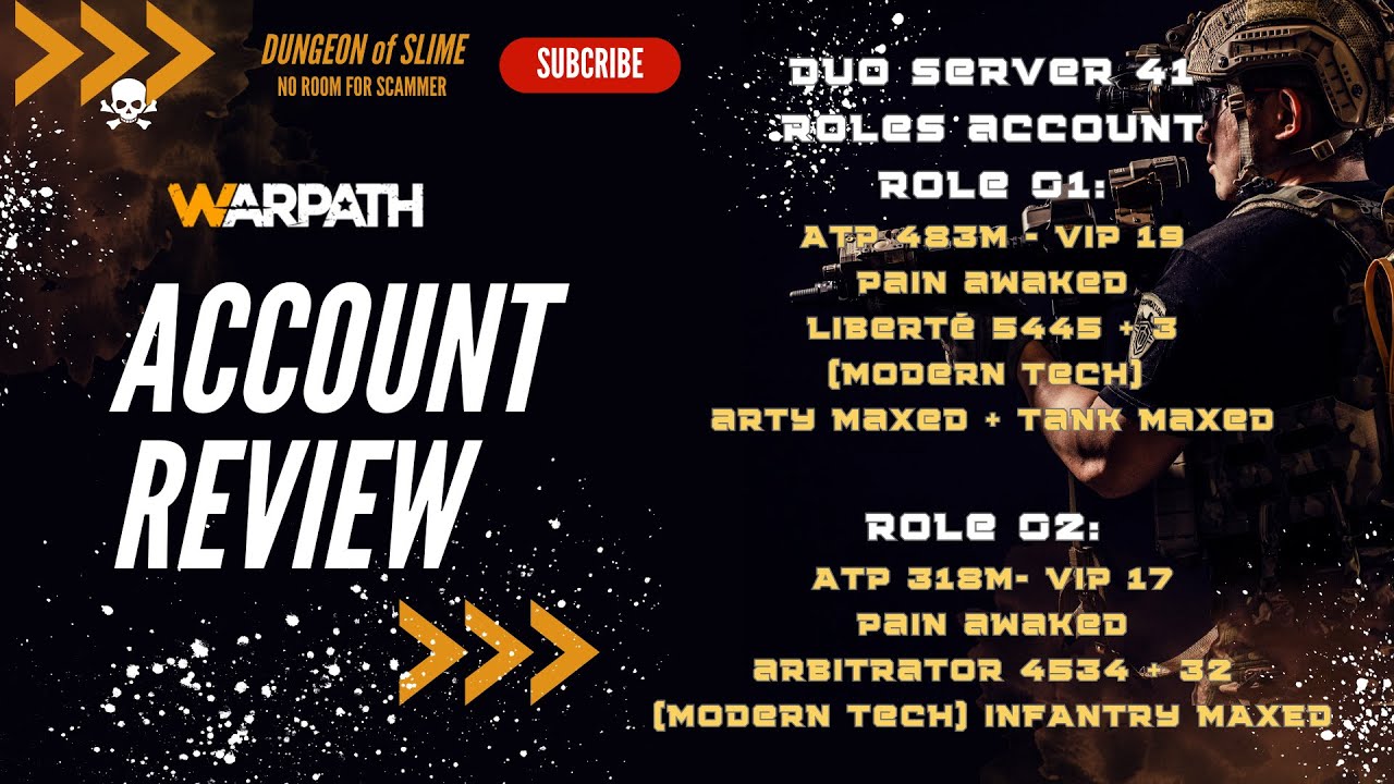 Duo Server 41 Roles ( ATP 483m and 318m ) - MODERN TECH ARTY, TANK and INFANTRY MAXED