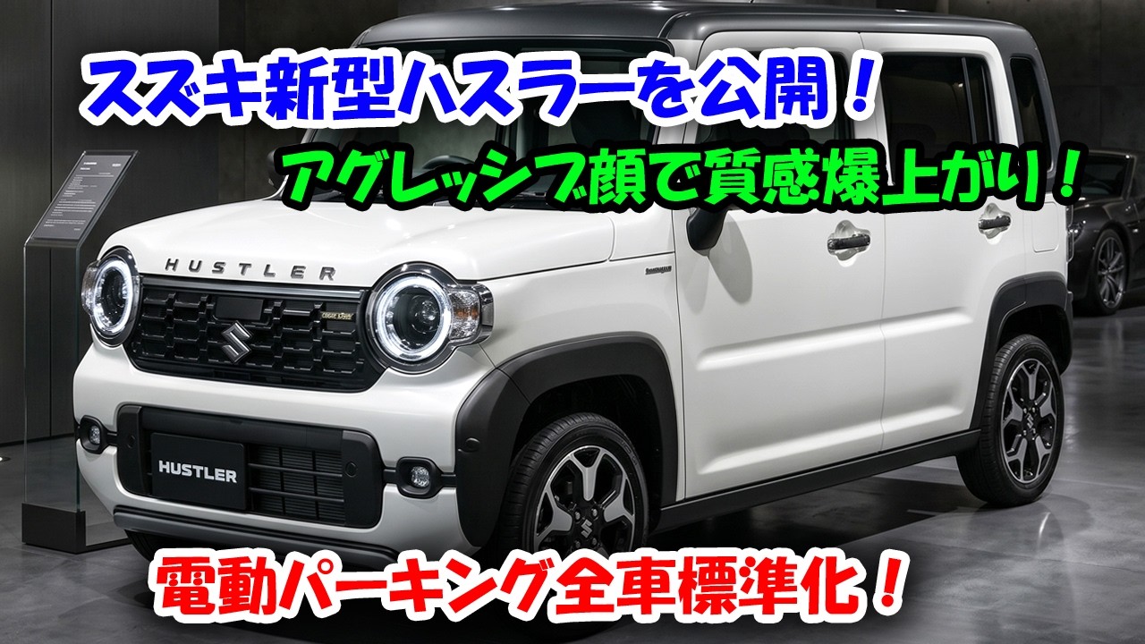 ゆういちさん 専用　① SUZUKIハスラー Suzuki unveils the new Hustler! Aggressive front end