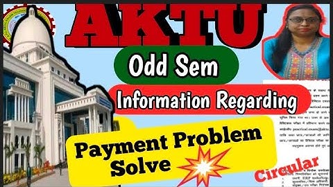 Aktu Odd sem Payment information 👍| Exam form date extend| Aktu latest update