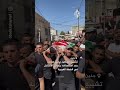 تشييع الشهيد محمد سلامة بعد استهدافه برصاص الاحتلال في الضفة الغربية 