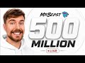 Mr 500 million subscribers literally insane 🔥 😱 congratulations @MrBeast #mrbeast #500millionsubs