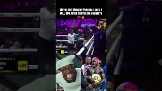 Watch the Moment Portable does a full 360 after Carter Efe connects 🥊🔥#boxing