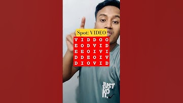 Observation Visual Test: 5 Seconds For You To Spot "VIDEO". Try Your Skills! #puzzle #shorts