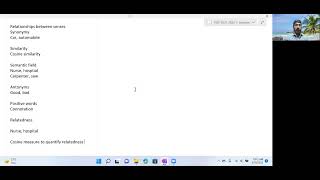 CS 5316 - NLP, Lec 15, Vector Semantics, Sparse Representations Net Worth