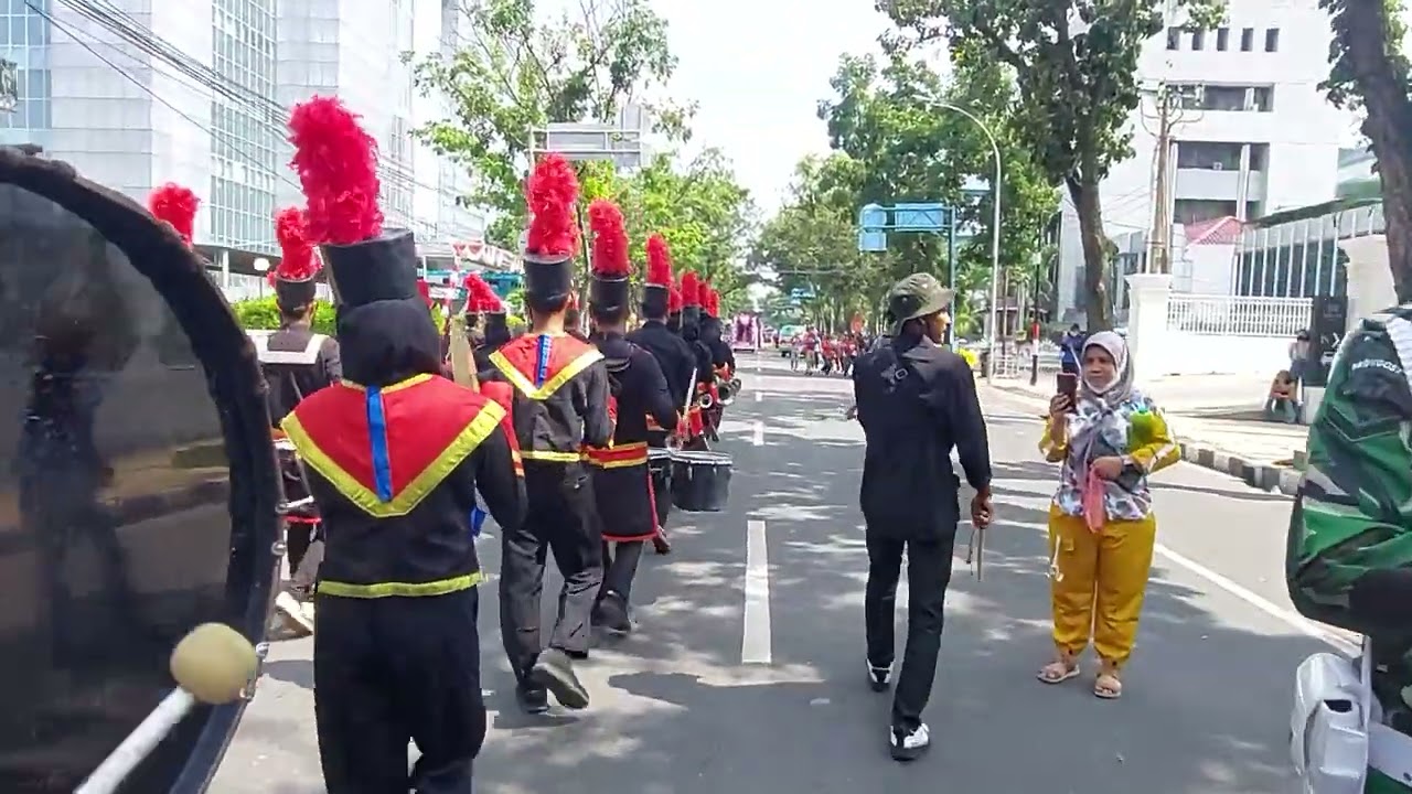 Marchingband Gema Srilangkat Corps Parade HUT RI Ke-77 Kota Medan