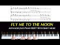 Fly Me to the Moon - Advanced jazz piano duet arrangement with sheet music
