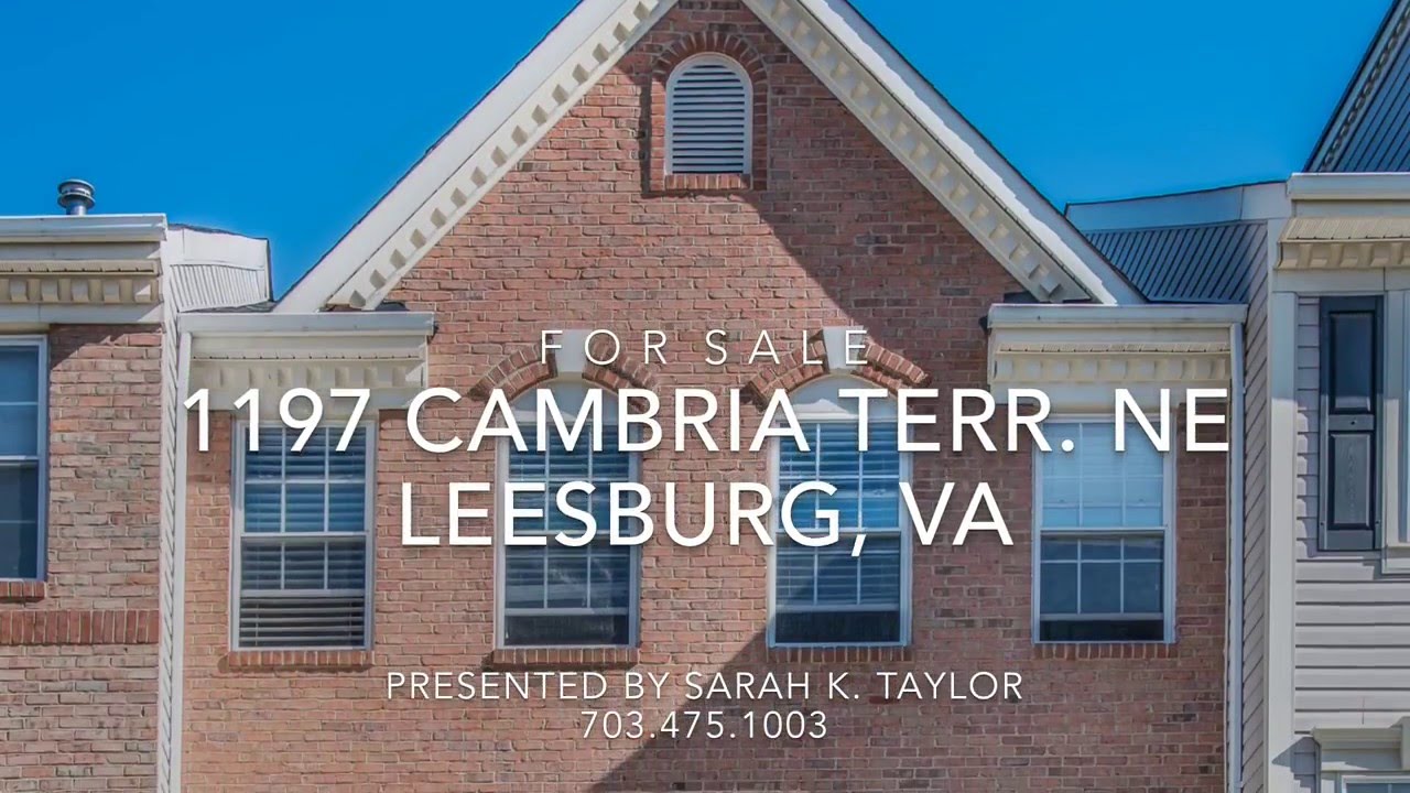 Leesburg Townhouse FOR SALE! YouTube