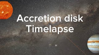 Im still here.(Timelapse of blackhole getting accretion disk