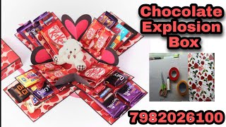 Chocolate explosion box | DIY How to make handmade chocolate box #choclate #Vivek gyani