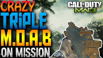 COD MW3: "TRIPLE MOAB ON MISSION W/MP7" INTRODUCING MYSTY! (MODERN WARFARE 3 TRIPLE M.O.AB GAMEPLAY)