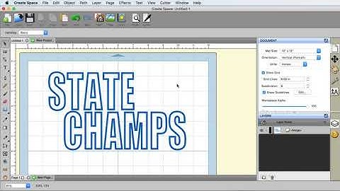 Create Space Video Tutorial - PART 9 - Punch-out Text