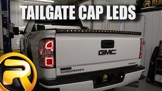Anzo LED Tailgate Cap on a 2015 GMC Sierra 2500 How To Install Anzo Led Tailgate Cap
