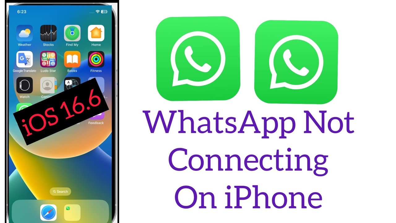 How to fix WhatsApp Not Connecting on iPhone in iOS 16.6 - YouTube