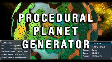 A procedural planet generator - Keith Evans - SGDC (2020-12-17)