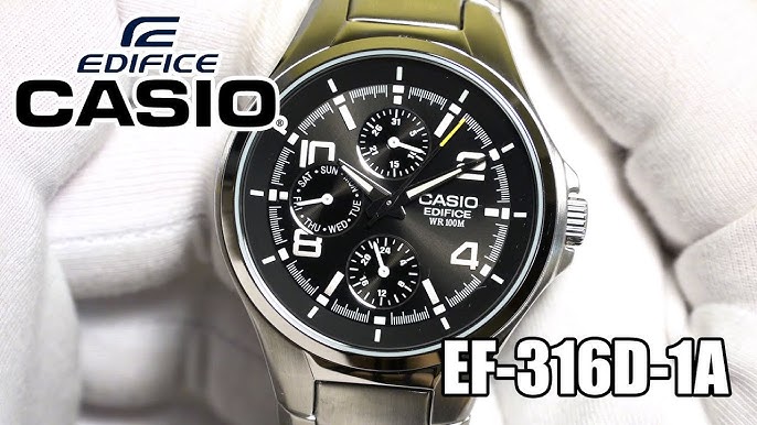 4K EF-316D-1AVEG YouTube - Casio Edifice Unboxing