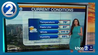 Trade winds strengthen as drier air moves in