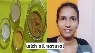 How to make facial at home in Kannada/natural face pack