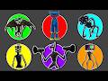 Spin Wheel Monster !! Siren Head vs Siren Head Demon vs Dark Head vs Tv Head vs Traffic Light Head