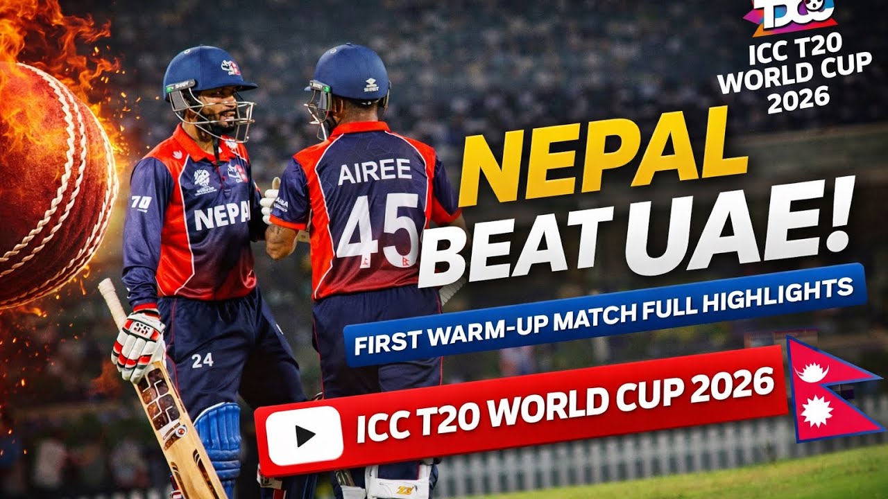 Warm-Up Clash Highlights 🔥 Nepal vs UAE | World Cup 2026 Preparation Match starts with winning 🏆