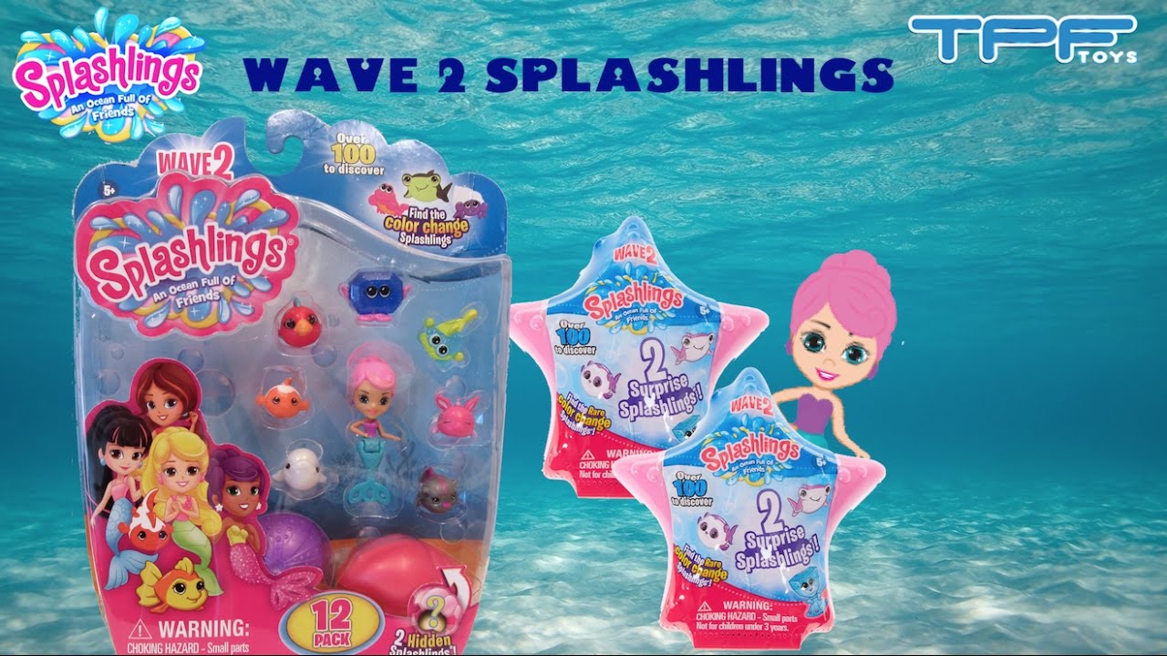 Splashlings Color Change Wave 2 Blind Bag Shells Opening