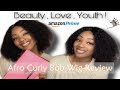 Amazon afro kinky curly lace front bob wig review ft bly hair